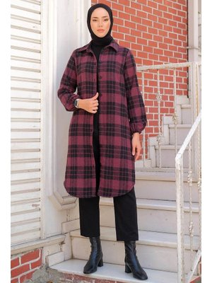 Mürdüm Uzun Oduncu Gömlek Mürdüm Uzun Oduncu Gömlek