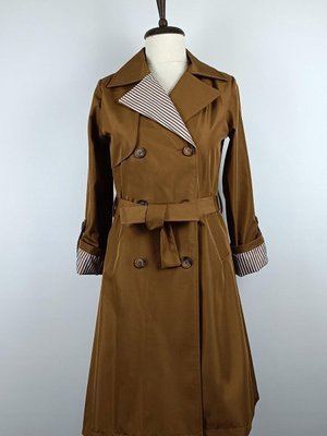 Çizgi Detaylı Trençkot Taba Çizgi Detaylı Trençkot Taba