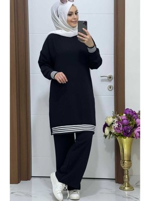 K Siyah Tunik Pantolon Takım