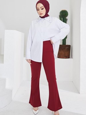 Ispanyol Paça Kumaş Pantolon