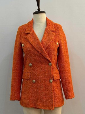 Düğmeli Ceket Turuncu Düğmeli Ceket Turuncu