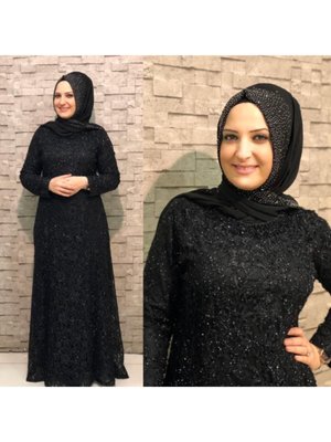 Siyah Güpür Elbise Siyah Güpür Elbise