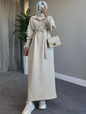 Alice Scuba Elbise Bej Alice Scuba Elbise Bej