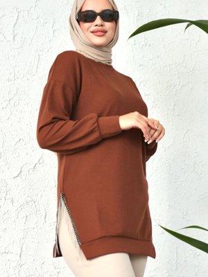 Zincirli Tunik Kahve