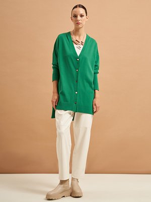 Merserize Etek Detaylı Triko Hırka Orta Boy H Benetton