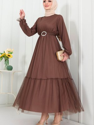 Kahve Abiye Elbise Kahve Abiye Elbise