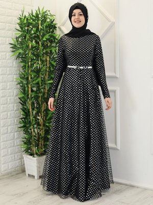 Siyah Bahar Abiye Elbise Siyah Bahar Abiye Elbise