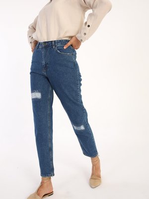 Mavi01 Yüksek Bel Kot Pantolon