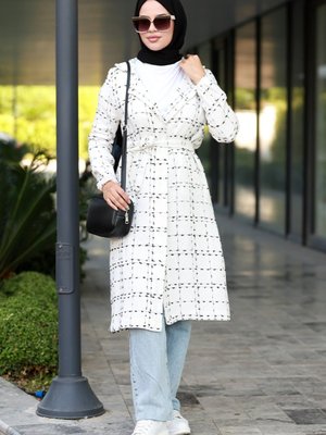 Regan Çizgi Detay Tüvit Kap Ekru