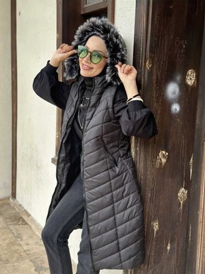 Kapüşonlu Şişme Mont