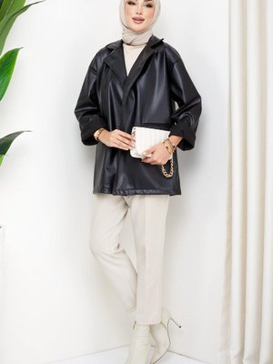 Suni Deri Ceket Siyah Suni Deri Ceket Siyah