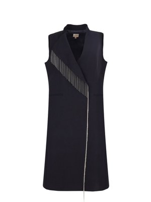 Püskül Zincir Detaylı Yelek Püskül Zincir Detaylı Yelek