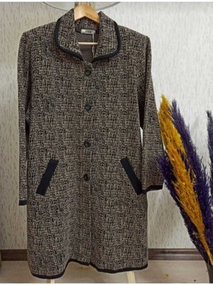 Çelik Örgü Düğmeli Kışlık Triko Anne Ceket Hırka