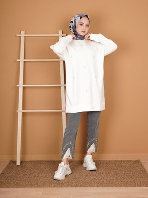 Serpme Taşlı Sweat Serpme Taşlı Sweat