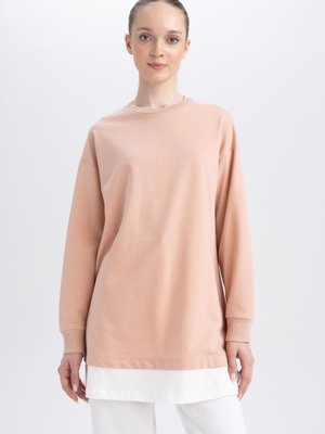 Regular Fit Bisiklet Yaka Sweatshirt Tunik