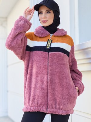 Gul Kurusu Peluş Hırka