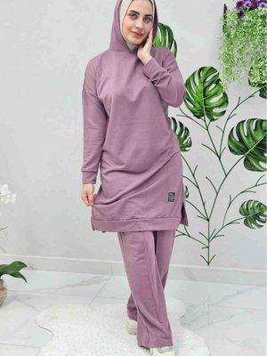 Çımalı Eşofman Takımı Gül Kurusu Çımalı Eşofman Takımı Gül Kurusu