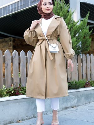 Balon Kol Trençkot Balon Kol Trençkot