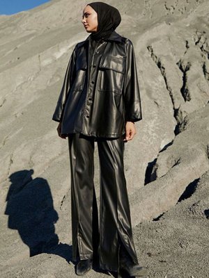 Siyah Deri Takım Siyah Deri Takım