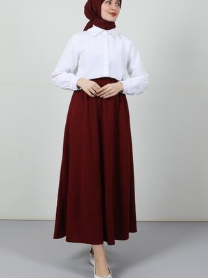 Kloş Etek Bordo Kloş Etek Bordo