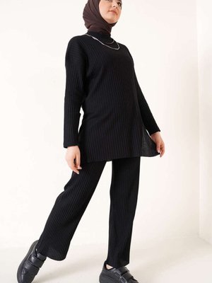 Fitilli Uzun Kol Alt Üst İkili Takım Bluz Pantolon Fitilli Uzun Kol Alt Üst İkili Takım Bluz Pantolon