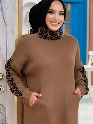 Taba Desenli İkili Triko Takım