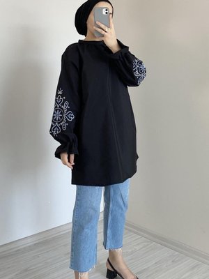 Kol Nakışlı Tunik Acı