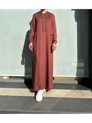 Spor Kapüşonlu Elbise