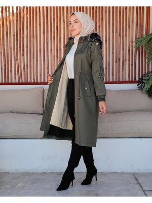 Kol Detaylı Tesettür Mont