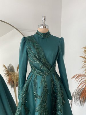 Sude Kabarık Abiye Elbise