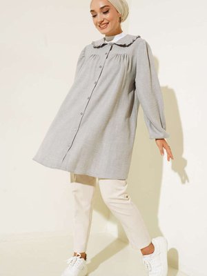 Bebe Yaka Keten Tunik