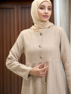 Vizon Balıksırtı Desenli Kışlık Kap Vizon Balıksırtı Desenli Kışlık Kap