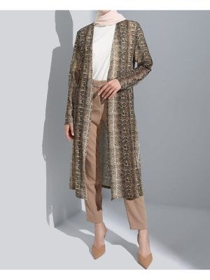 Yılan Desen İnce Hırka