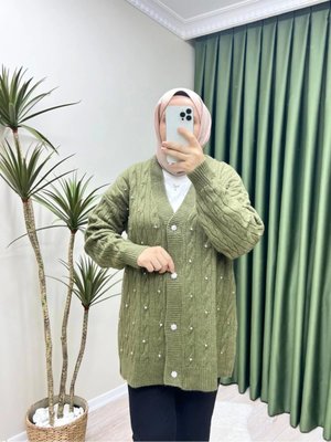 Taşlı Triko Hırka