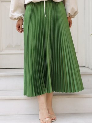 Lariva Haki Saten Etek