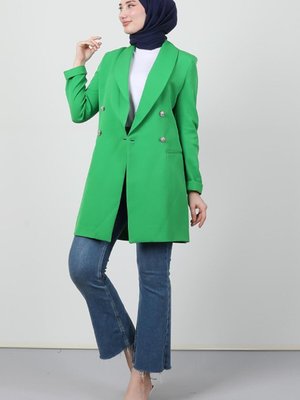Gümüş Düğmeli Blazer Ceket Benetton