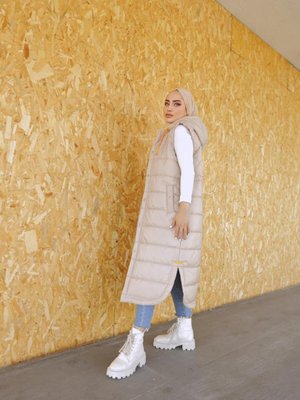 Uzun Dolum Garnili Yelek