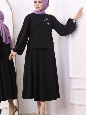 Taş Işlemeli Etekli Takım