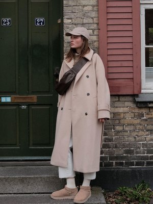 Danısh Kaşe Kruvaze Kaban Deve Tüyü