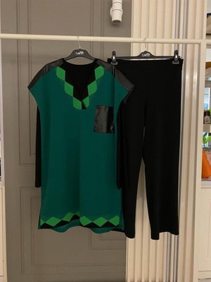 3'lü Takım Pantolon Bel Lastikli