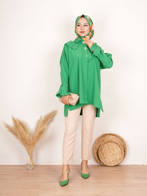 Yaka Detaylı Gömlek Yaka Detaylı Gömlek