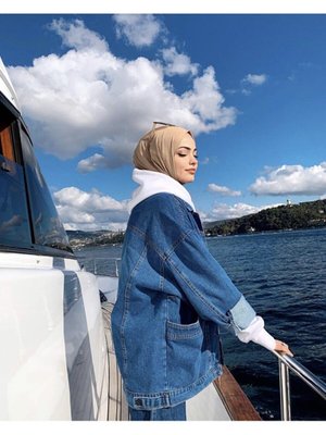 Mavi Oversize Kot Ceket