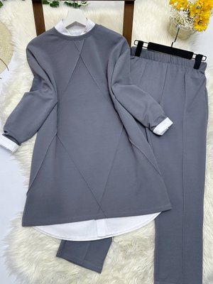 Çimalı Krep İkili Takım Gri