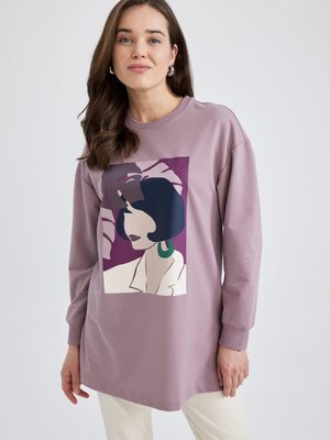 Relax Fit Bisiklet Yaka Sweatshirt Tunik