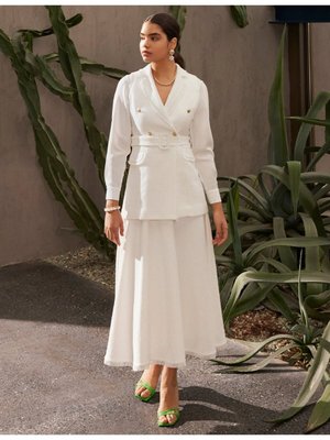 Püsküllü Tüvit Yelek Ekru Püsküllü Tüvit Yelek Ekru