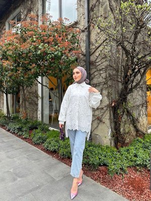 İncili Brode Gömlek Tunik Standart