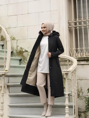 Gizli Patlı Siyah Mont