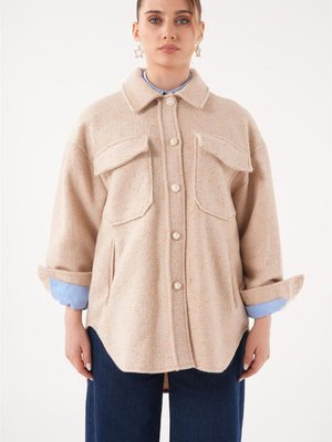 Cep Detaylı Toprak Ceket