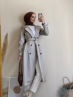 Mevsimlik Trençkot Taş