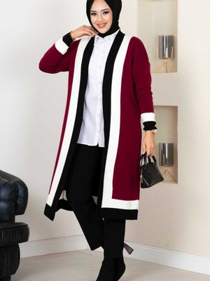 Çizgili Triko Hırka